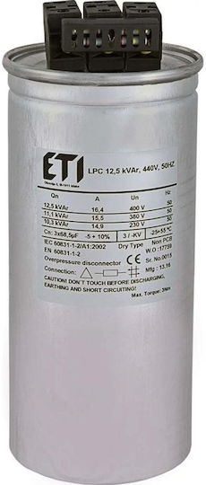 ETI Kondensator Dreiphasig 132.6μF 400V 004656753