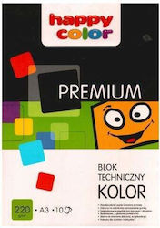 Happy Color Хартия A3 220гр/кв.м 10 листове Многоцветен WIKR-0985744