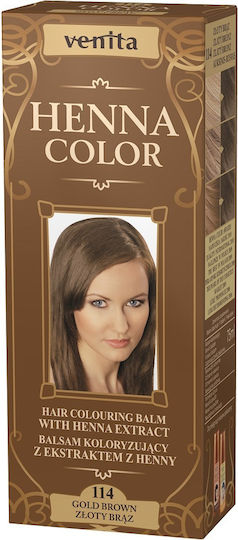 Venita Color Coloring Henna Χωρίς Αμμωνία 114 Golden Brown 75ml