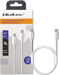 Qoltec USB 2.0 USB-C männlich - USB-C 60W 1.5m (52360)