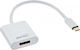 InLine Konverter DisplayPort / USB-C / Thunderbolt 3 männlich zu DisplayPort / Thunderbolt 3 männlich Weiß 1Stück 64102S