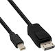 InLine DisplayPort / Mini-DisplayPort Männlich Zu DisplayPort / Mini-DisplayPort Weiblich 1 Stück 17135S