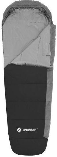 Springos Schlafsack Einzeln Black And Gray