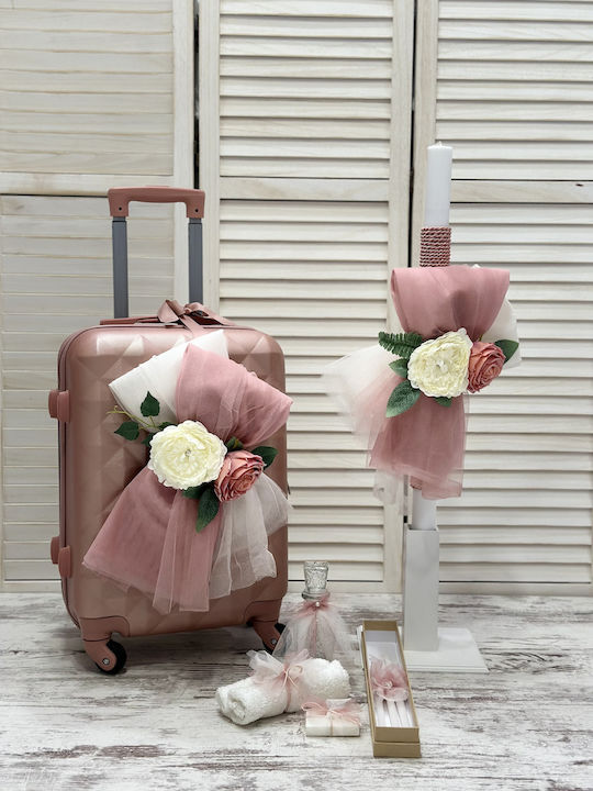 Carousel Rose Baptism Set with Flowers Theme
