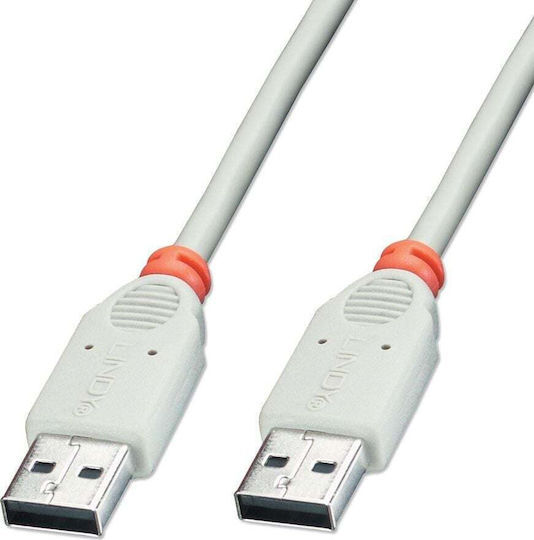 Lindy USB 2.0 Cable USB-A male - USB-B male Λευκό 3m 41934
