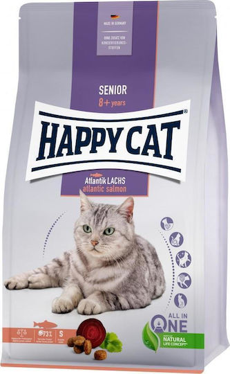 Happy Cat Senior Atlantic Dry Food for Senior Cats with Salmon 0.3kg