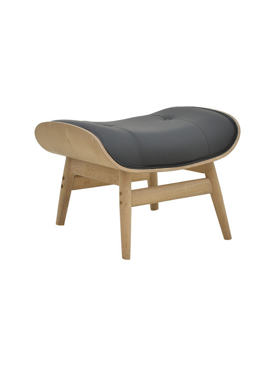 Stool Footstool Wooden Relax Black 63x50x46cm