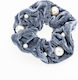 Samtstoff Scrunchie mit dekorativen weißen Perl...