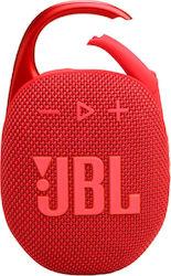 JBL Clip 5 Αδιάβροχο Ηχείο Bluetooth 7W με Διάρκεια Μπαταρίας έως 12 ώρες Κόκκινο