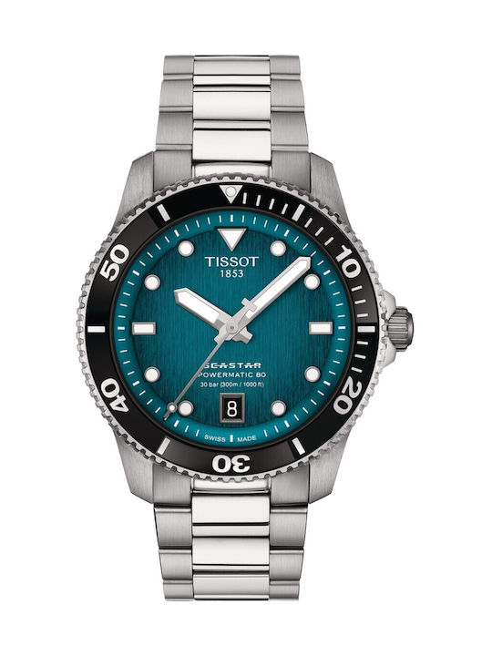 Tissot Men's Watch Automatic with Silver Stainless Steel Bracelet