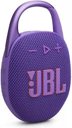 JBL Clip 5 Αδιάβροχο Ηχείο Bluetooth 7W με Διάρκεια Μπαταρίας έως 12 ώρες Μωβ