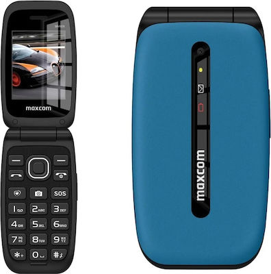 MaxCom Comfort MM828 Single SIM Mobile Phone with Buttons Blue