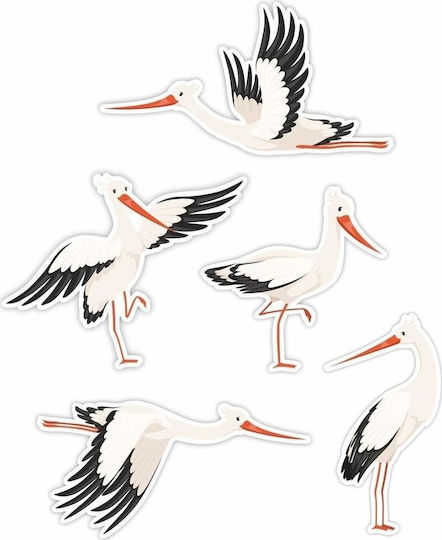 LearnHow Kids Window Sticker 5pcs