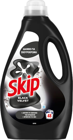Skip Black Velvet Υγρό Απορρυπαντικό για Μαύρα Ρούχα 2.4lt (48 Μεζούρες)