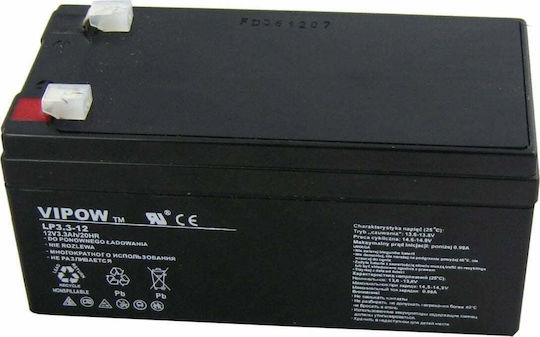 Vipow UPS Battery with Capacity 3.3Ah and Voltage 12V BAT0219 1pcs
