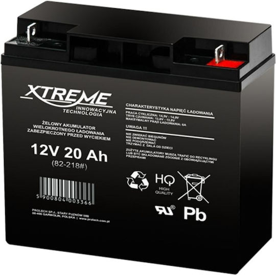 XTREME UPS Battery with Capacity 20Ah and Voltage 12V 82-218# 1pcs
