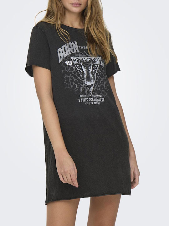Only Life Mini T-Shirt Kleid Black