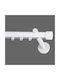 Frans Athens Tapa One-Way Metallic Curtain Track White 160cm FR-8840L14_17423