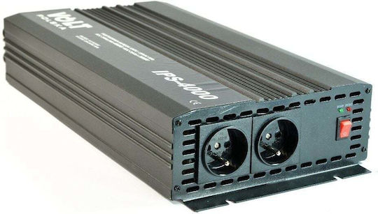 Volt Inverter Αυτοκινήτου Τροποποιημένου Ημιτόνου 2000W για Μετατροπή 12V DC σε 230V AC