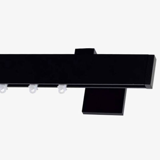 Frans 'super' One-Way Metallic Curtain Track Black 360cm FR-8855L15_17696