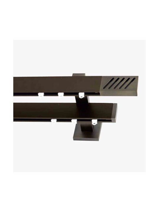 Frans 'super' Two-Way Metallic Curtain Track Br...
