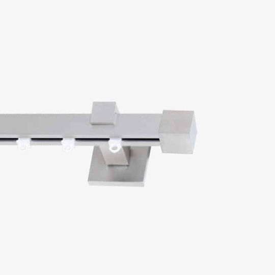 Frans Texas Tapa Sens unic Șină Metalic în Culoare Argintiu 200εκ. FR-8850L01_17532