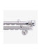 Frans Athens Triplo Two-Way Metallic Curtain Track Silver 160cm FR-9441L01_17459