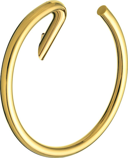 Deante Plastic Bathroom Curtain Rings Gold 12pcs