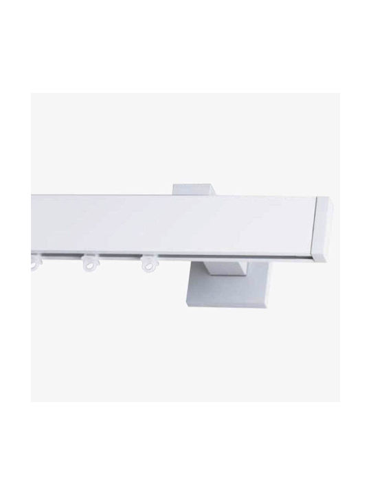 Frans 'super' One-Way Metallic Curtain Track White 200cm FR-8855L14_17699
