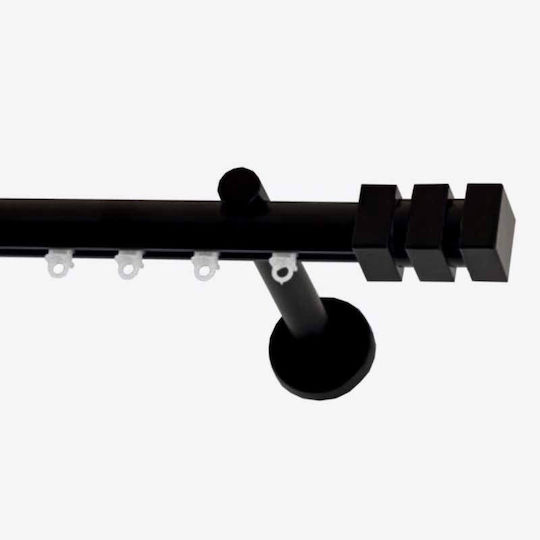 Frans Athens Lego Sens unic Șină Metalic în Culoare Negru 320εκ. FR-7140L15_17444