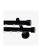 Frans Athens Tapa Two-Way Metallic Curtain Track Black 160cm FR-8841L15_17507