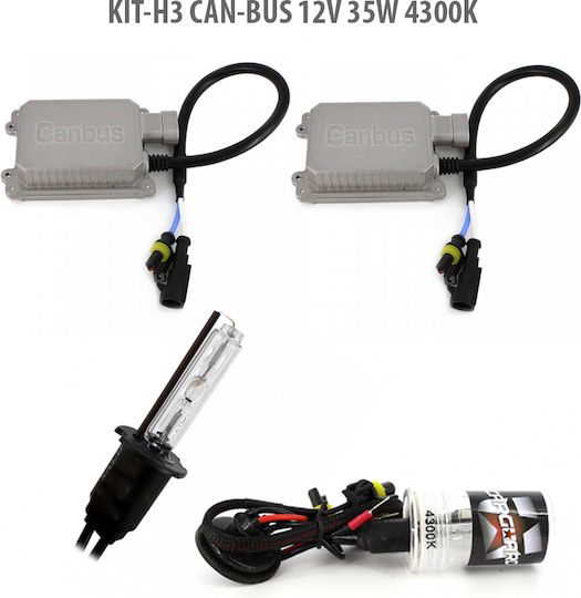 CarGuard Xenon Set de Iluminare H3 35W 12V 4300K Alb natural