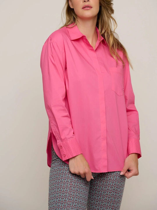 Rino&Pelle Langärmelig Damen Hemd PINK