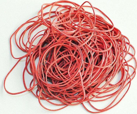 Q-Connect Rubber Band Red Ø50mm 100gr
