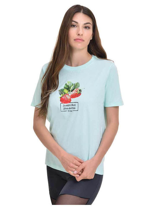 Target Γυναικείο T-shirt Γαλάζιο