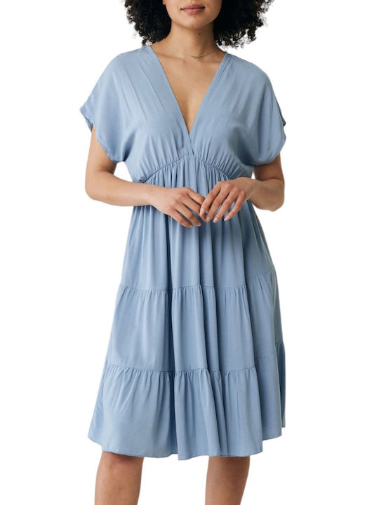 Mexx Dress Φόρεμα με Βολάν Sky Blue