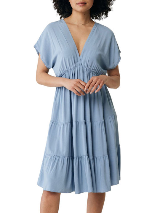 Mexx Dress Dress with Ruffle Sky Blue