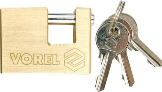 Vorel Bronze Padlock Brass with Key 50mm 1pcs
