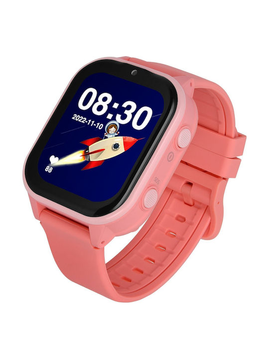 Garett Kids Smartwatch with Rubber/Plastic Strap Pink