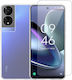Vivid Back Cover Silicon / Tempered Glass Set cu Geam Transparent (TCL 50 5G - TCL)