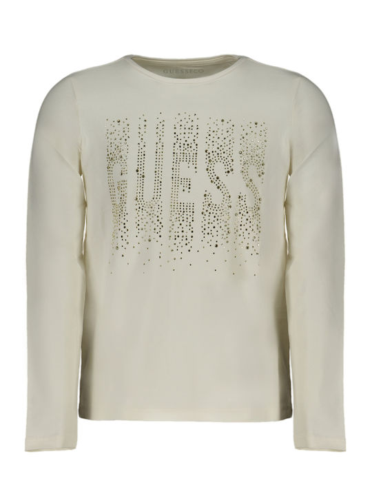 Guess Kids Blouse Long Sleeve White
