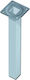 Tischbein Es Quadrat 25x25mm H250 Weiß 140306.0028 Metall Weiß