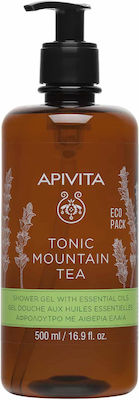 Apivita Tonic Mountain Tea Shower Gel with Essential Oils Jasmine 500ml