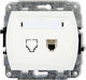 Karlik Мрежова контактна гнездо RJ45 в цвят Бял GT-1