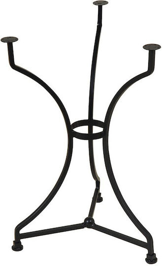 Lianos Stand de masă din Metal Galvanized 50x70x70cm