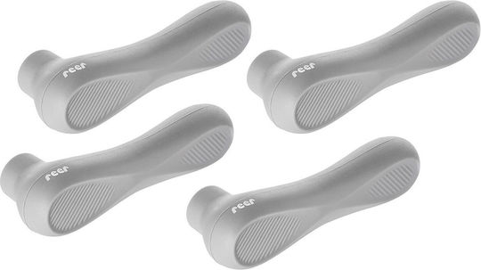 Reer Door Safety Lock made of Silicone in Gray Color 13εκ. 4pcs