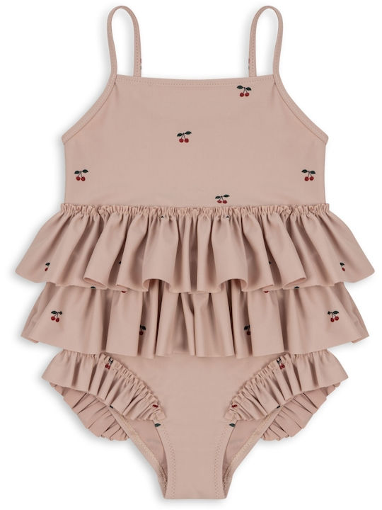 Konges Slojd Kinder Badeanzug Einteilig Cherry Blush