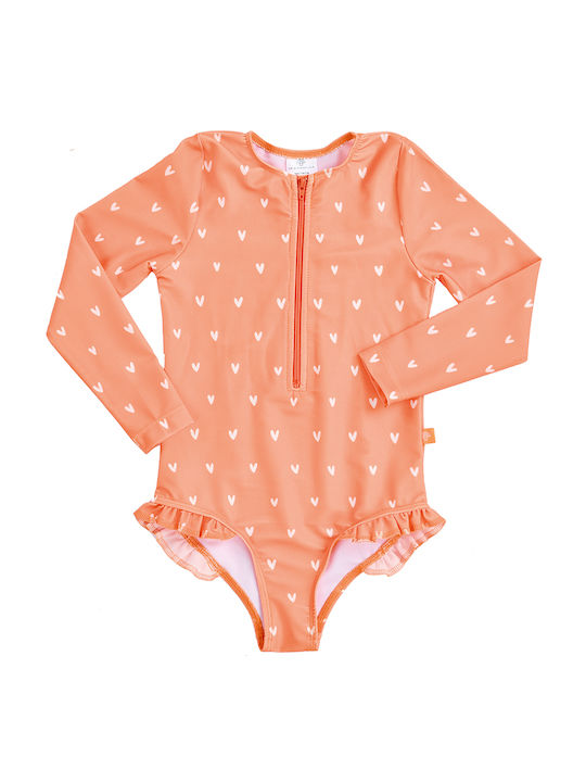 Swim Essentials Kids Swimwear Long Sleeve Swimsuit Orange