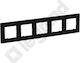 Legrand Niloe Switch Frame 5 Positions Horizontal Installation in Black Color 863595