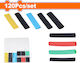 Wadfow Heat-Shrink Tubing Case Black 120pcs WUR1B01